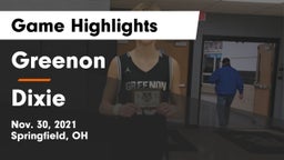 Greenon  vs Dixie  Game Highlights - Nov. 30, 2021