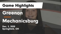 Greenon  vs Mechanicsburg  Game Highlights - Dec. 2, 2020