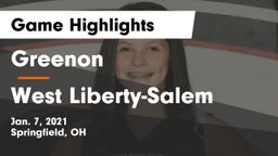 Greenon  vs West Liberty-Salem  Game Highlights - Jan. 7, 2021