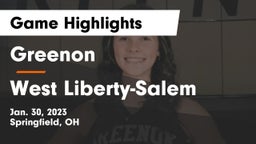 Greenon  vs West Liberty-Salem  Game Highlights - Jan. 30, 2023