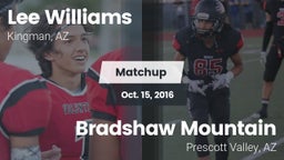 Matchup: Lee Williams High vs. Bradshaw Mountain  2016