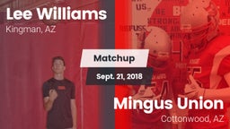 Matchup: Lee Williams High vs. Mingus Union  2018