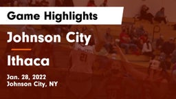 Johnson City  vs Ithaca  Game Highlights - Jan. 28, 2022