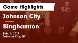 Johnson City  vs Binghamton  Game Highlights - Feb. 1, 2022