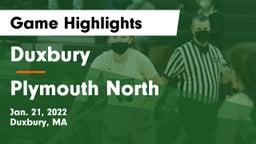 Duxbury  vs Plymouth North  Game Highlights - Jan. 21, 2022