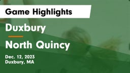 Duxbury  vs North Quincy  Game Highlights - Dec. 12, 2023