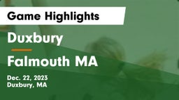 Duxbury  vs Falmouth  MA Game Highlights - Dec. 22, 2023