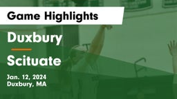 Duxbury  vs Scituate  Game Highlights - Jan. 12, 2024