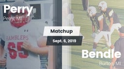 Matchup: Perry  vs. Bendle  2019