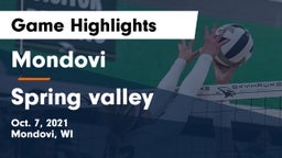 Mondovi  vs Spring valley Game Highlights - Oct. 7, 2021