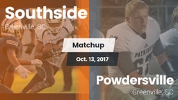 Matchup: Southside High vs. Powdersville  2017