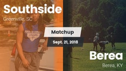 Matchup: Southside High vs. Berea  2018