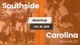 Matchup: Southside High vs. Carolina  2018