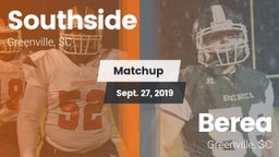 Matchup: Southside High vs. Berea  2019
