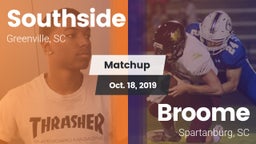 Matchup: Southside High vs. Broome  2019