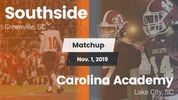 Matchup: Southside High vs. Carolina Academy  2019