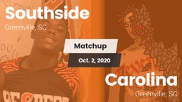 Matchup: Southside High vs. Carolina  2020