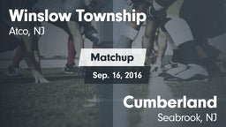 Matchup: Winslow Township vs. Cumberland  2016