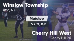 Matchup: Winslow Township vs. Cherry Hill West  2016