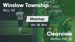Matchup: Winslow Township vs. Clearview  2016