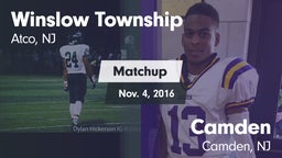 Matchup: Winslow Township vs. Camden  2016