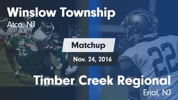 Matchup: Winslow Township vs. Timber Creek Regional  2016