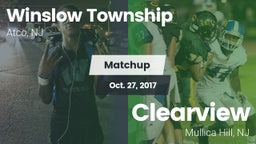 Matchup: Winslow Township vs. Clearview  2017