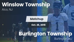 Matchup: Winslow Township vs. Burlington Township  2018