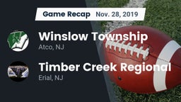 Recap: Winslow Township  vs. Timber Creek Regional  2019