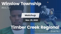 Matchup: Winslow Township vs. Timber Creek Regional  2020