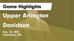 Upper Arlington  vs Davidson  Game Highlights - Jan. 15, 2021