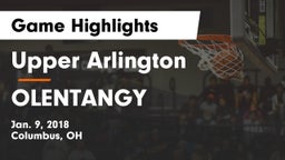 Upper Arlington  vs OLENTANGY Game Highlights - Jan. 9, 2018