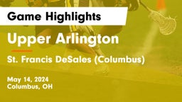 Upper Arlington  vs St. Francis DeSales  (Columbus) Game Highlights - May 14, 2024