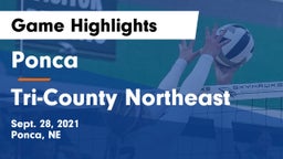 Ponca  vs Tri-County Northeast Game Highlights - Sept. 28, 2021