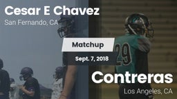 Matchup: Cesar E Chavez vs. Contreras  2018