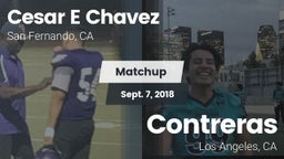 Matchup: Cesar E Chavez vs. Contreras  2018