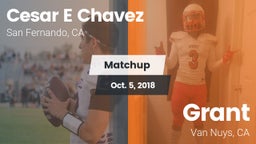 Matchup: Cesar E Chavez vs. Grant  2018