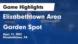 Elizabethtown Area  vs Garden Spot  Game Highlights - Sept. 21, 2022