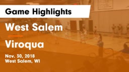 West Salem  vs Viroqua  Game Highlights - Nov. 30, 2018