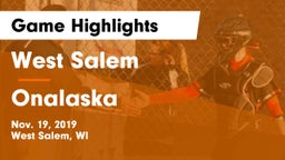 West Salem  vs Onalaska  Game Highlights - Nov. 19, 2019