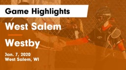 West Salem  vs Westby  Game Highlights - Jan. 7, 2020