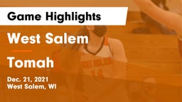 West Salem  vs Tomah  Game Highlights - Dec. 21, 2021
