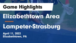 Elizabethtown Area  vs Lampeter-Strasburg  Game Highlights - April 11, 2022