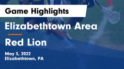 Elizabethtown Area  vs Red Lion  Game Highlights - May 3, 2022