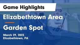 Elizabethtown Area  vs Garden Spot  Game Highlights - March 29, 2023