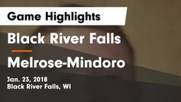 Black River Falls  vs Melrose-Mindoro  Game Highlights - Jan. 23, 2018