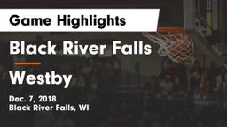 Black River Falls  vs Westby  Game Highlights - Dec. 7, 2018