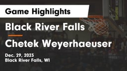 Black River Falls  vs Chetek Weyerhaeuser  Game Highlights - Dec. 29, 2023