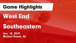 West End  vs Southeastern  Game Highlights - Jan. 18, 2019