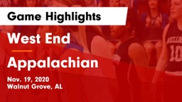 West End  vs Appalachian Game Highlights - Nov. 19, 2020